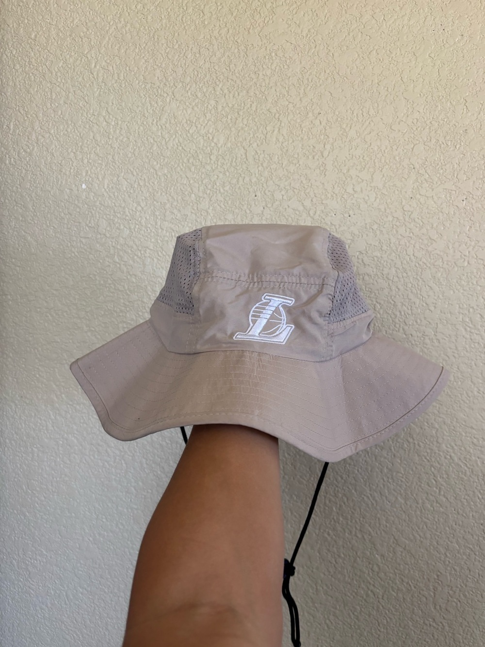 NBA Los Angeles Lakers tan bucket hat